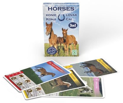Igra s kartami 10035085 Animal Trumps 3v1: Konji