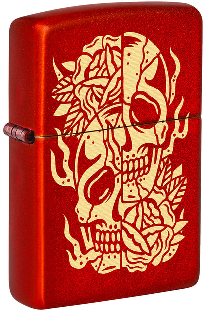 Zippo vžigalnik 36059 Tattoo Split Skull
