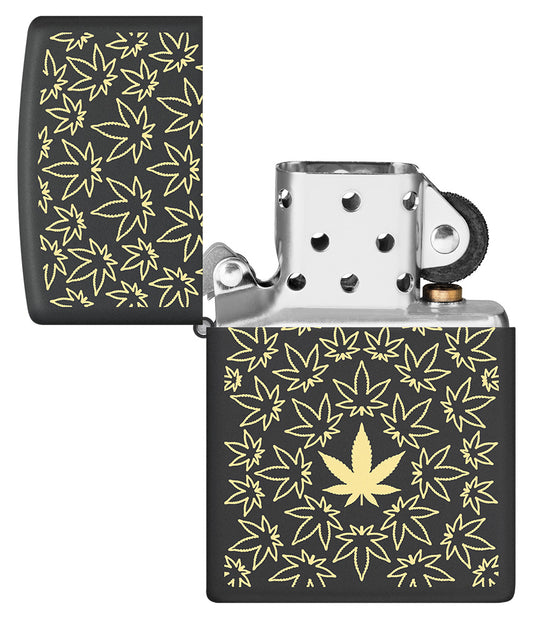 Zippo vžigalnik 36070 Cannabis Leaf