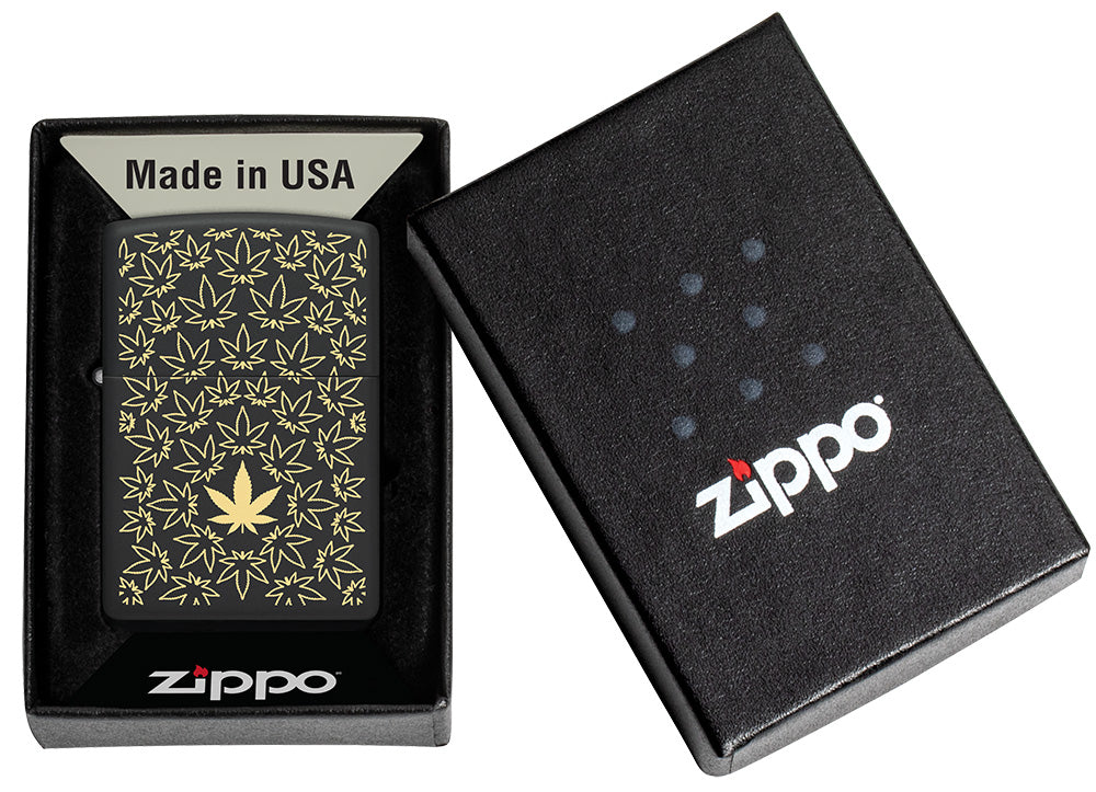 Zippo vžigalnik 36070 Cannabis Leaf