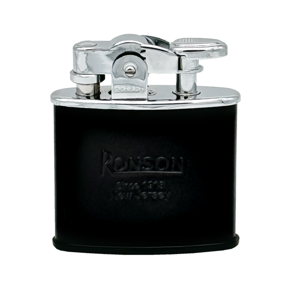 Ronson 210003 Vžigalnik polnilni Nostalgia kremen v črni barvi