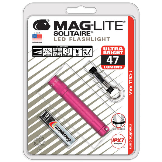 Maglite svetilka LED J3AKY2L Solitaire 1xAAA, Roza