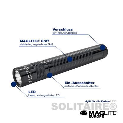 Maglite svetilka LED J3ASV2L Solitaire 1xAAA, Rožnato-Zlata