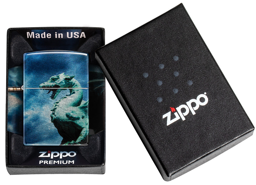 Zippo vžigalnik 36071 Zmaj in Nevihtno Nebo