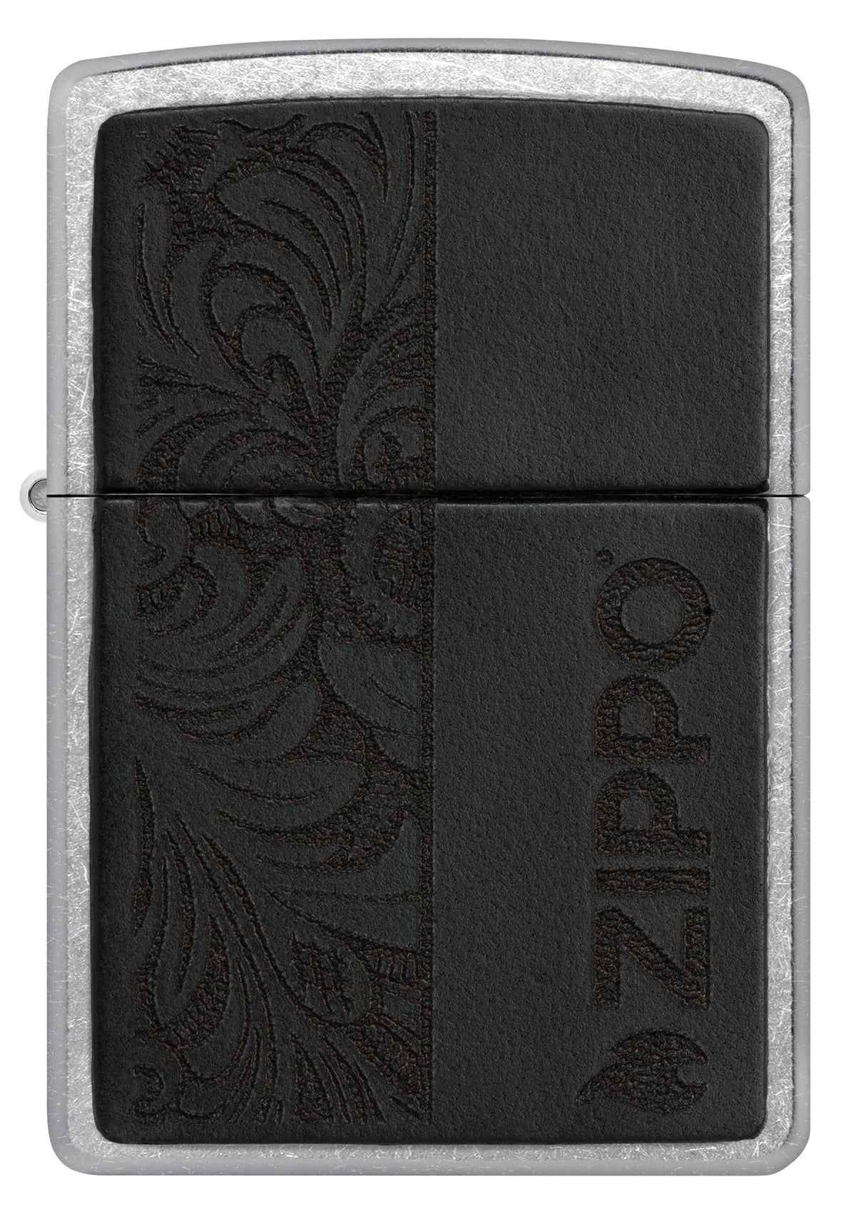 Zippo 46919 vžigalnik Elegant Black Leather Emblem