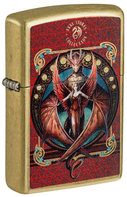 Zippo 46689 vžigalnik Fire Dragon & Woman by Anne Stokes
