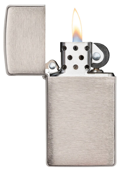 Zippo vžigalnik 1600 Slim® Brushed Chrome