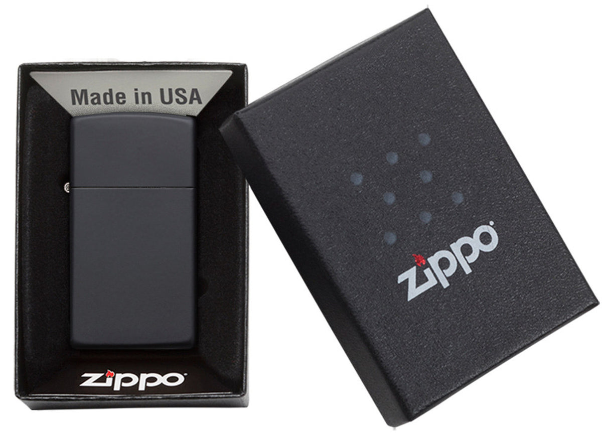 Zippo vžigalnik 1618 Slim® Black Matte