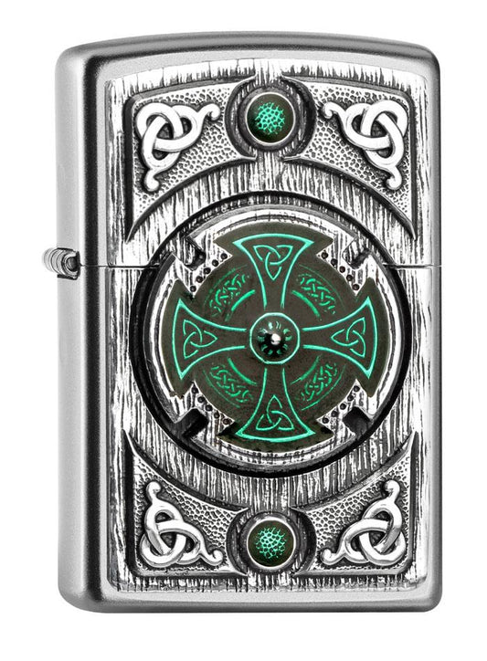 Zippo vžigalnik 2.005.167 Green Celtic Cross