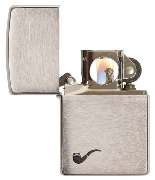 Zippo vžigalnik 200PL Pipe Brushed Chrome