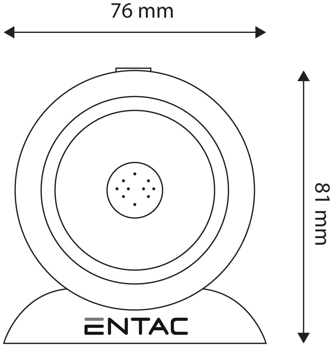 Svetilka stenska magnetna 1W srebrna 3xAAA EFL-1W-MAG-S EAN ZA AVIDE