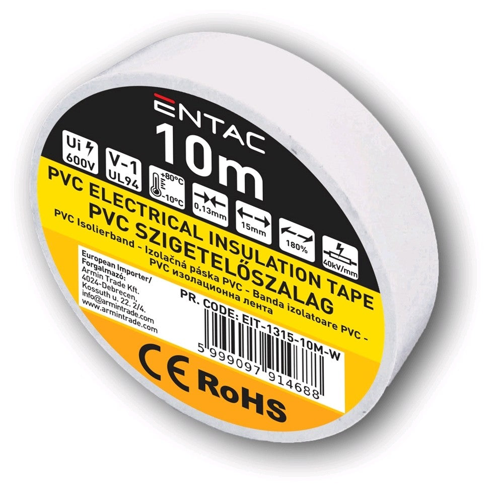 Entac 914688 Izolacijski trak 10m, 0.13x15 mm