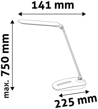 Avide 915326 Namizna svetilka LED Foldable Touch Dimmer 10W NW 600 lm