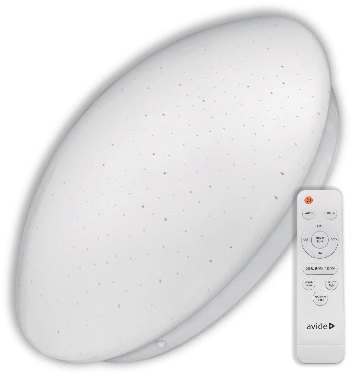 Avide 916187 Stropna svetilka Stella LED 48W CCT 2400 lm z daljinskim upravljalnikom