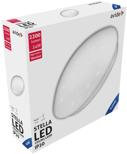 Avide 924762 Stropna svetilka Stella (Starry) LED 24W 6400K 2200 lm