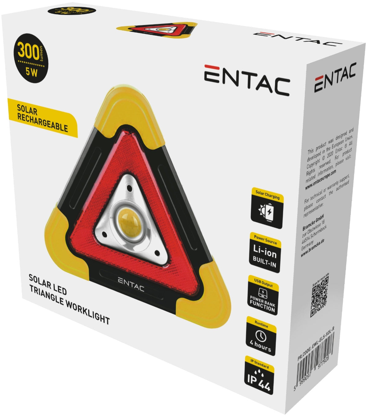 Entac 77928 Svetilka zasilna / polnila / solarna