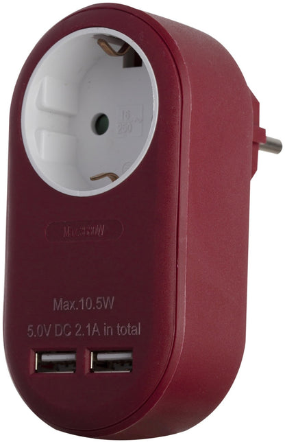 Entac 985442 Razdelilec 1x 16A 2x USB Bordo