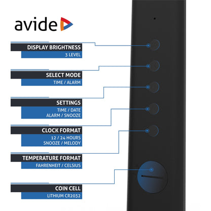 Avide 280614 Svetilka namizna LED Office Leather Calendar