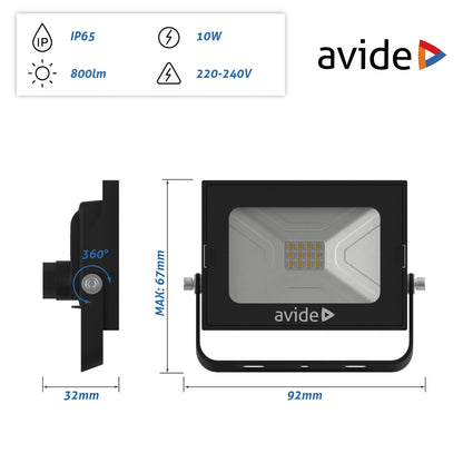 Avide 908908 SMD LED Reflektor Slim 10W NW 800lm