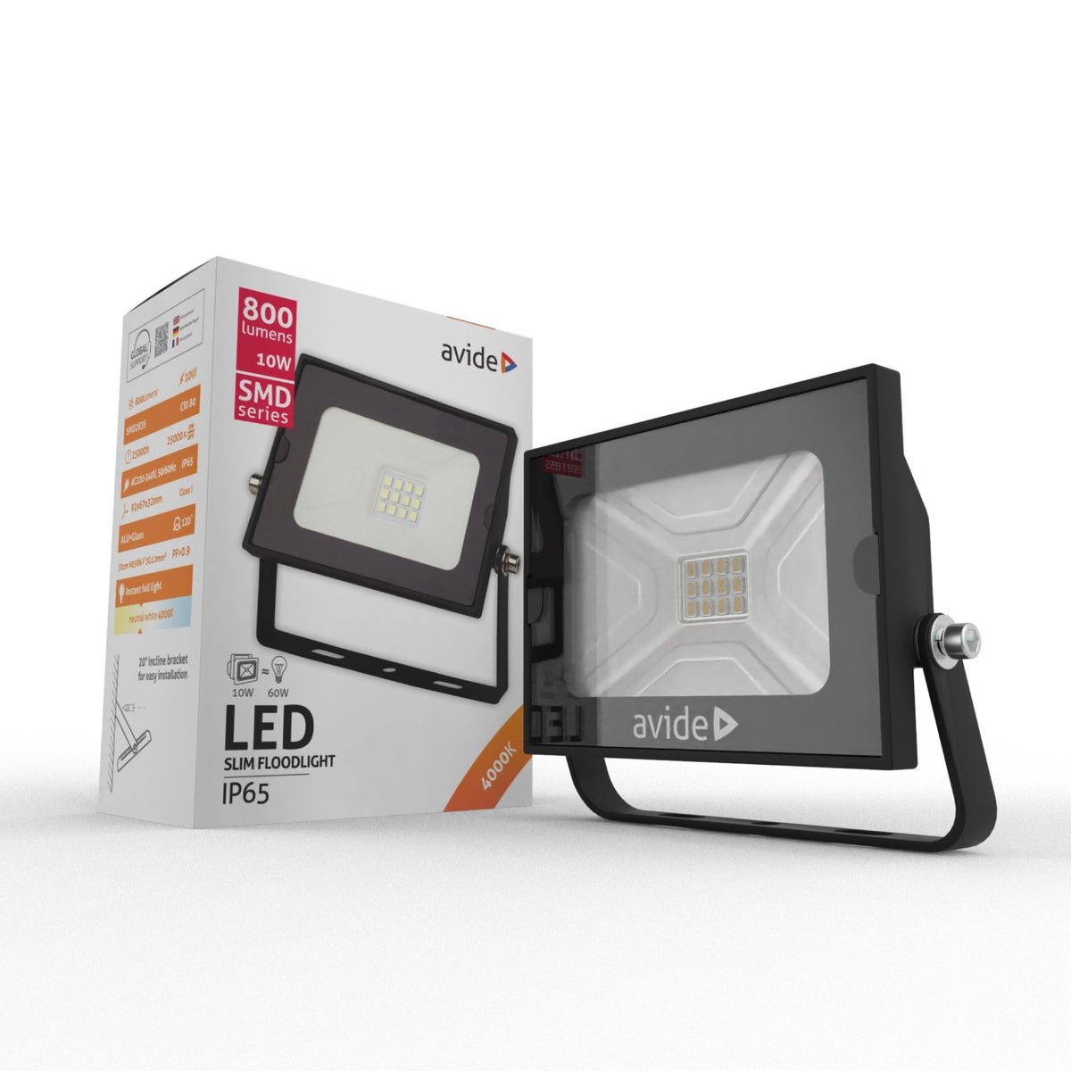 Avide 908908 SMD LED Reflektor Slim 10W NW 800lm