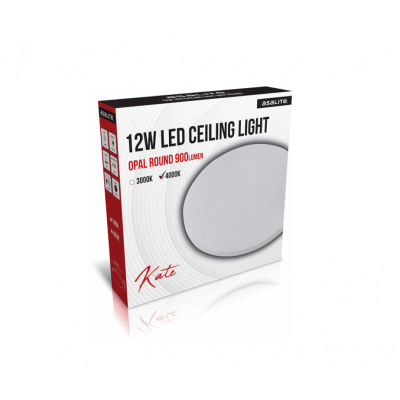 Asalite ASAL0182 Stropna svetilka Kate LED 12W 4000K 900 lm