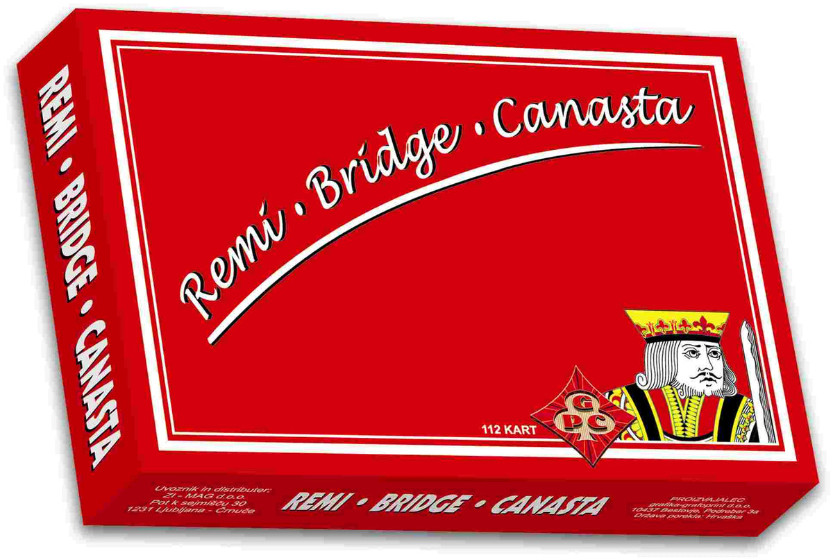 Grafoprint 1026110 Karte Remi, Canasta, Bridge