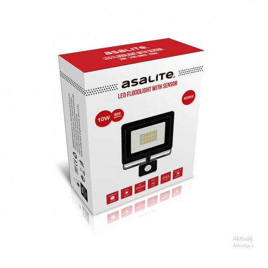Asalite ASAL0137 Reflektor s senzorjem LED 10W 4500K 800 lm